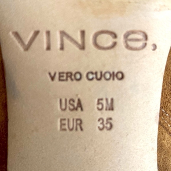 Vince Women's Farida Pointed Toe Boots Knee High Suede/Leather Size 5 - Picture 10 of 10